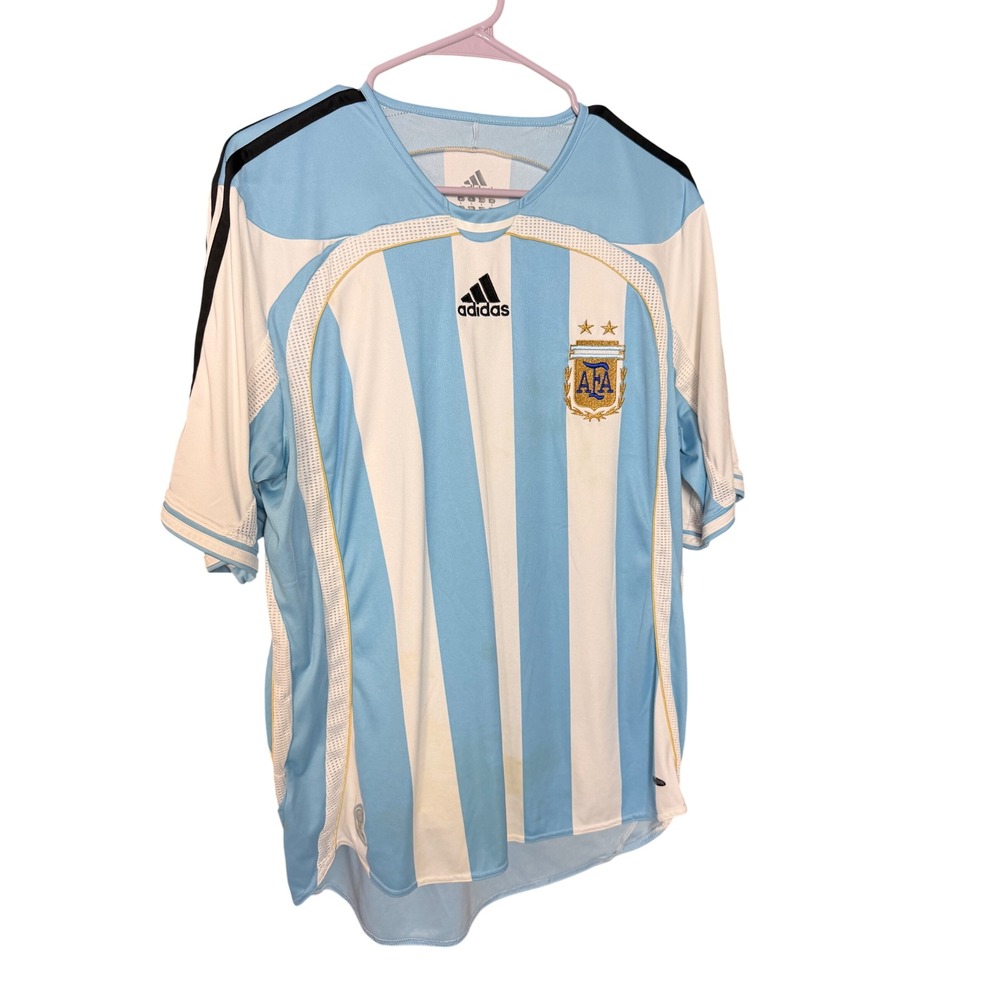 Adidas Argentina National Team 2006 Home Soccer Jersey Size L